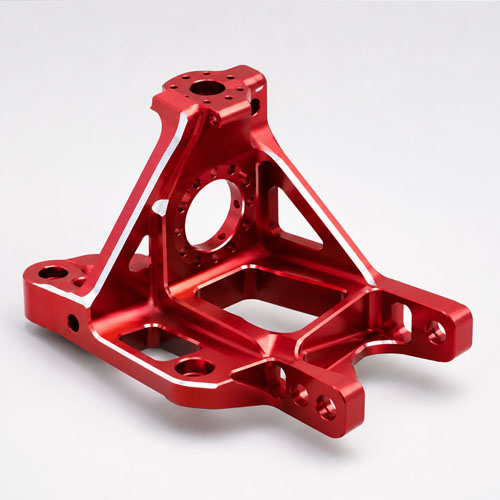Red Anodized Aluminum Structural Bracket Red Anodized Aluminum Structural Bracket